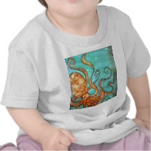 Babies T-shirt: Original design painted on Silk.