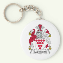 Babington Family Crest Keychain