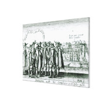 Babington with his Complices in St. Giles Canvas Prints