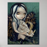 Babirusa Skull Art Print gothic fairy lowbrow