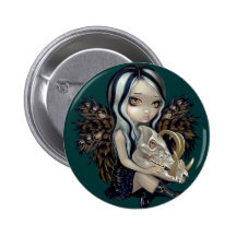 "Babirusa Skull" Button