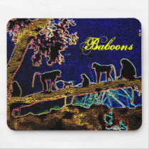 Baboon on Tree from Junglewalk,com mousepads by junglewalkcom Baboon on Tree from Junglewalk,com mousepads