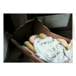 Babt Doll in Cradle Greeting Card