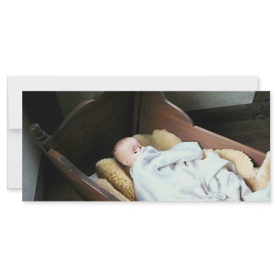 Babt Doll in Cradle Custom Rack Card by SusanSavad