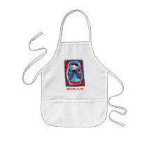 babushka kids apron custom name