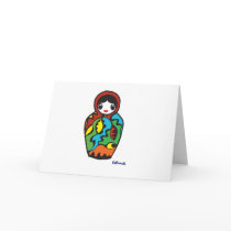 Babushka - Matryoshka Greeting Card