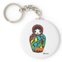 Babushka - Matryoshka Keychains