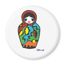 Babushka - Matryoshka Magnet