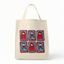 babushka tote tote bags