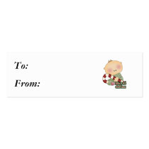baby 1st christmas baby boy business cards