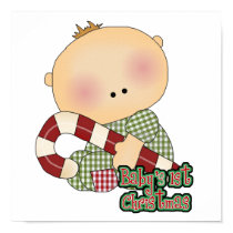 baby 1st christmas baby boy posters