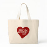 Baby 1st Valentine's Day Canvas Bags