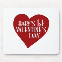 Baby 1st Valentine's Day Mouse Mat