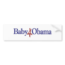 Baby 4 Obama bumper stickers