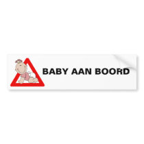 Baby aan boord bumper sticker