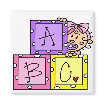 Baby ABC Tshirts and Gifts magnets by toddlersplace Baby ABC Tshirts and Gifts magnets