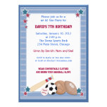 BABY ALL STARS Sports BIRTHDAY Invitation