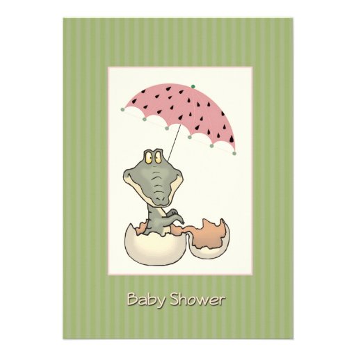 Baby Alligator Baby Shower Invitation