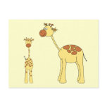 Baby and Adult Giraffe. Postcards