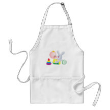 Baby and bunny aprons