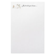 Baby and Stork Stationery