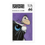 Baby and the Large White - Cat Postage