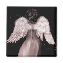Baby Angel Breaking Free magnets by pinksherbet Baby Angel Breaking Free magnets