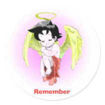 baby-angel, Remember stickers by RonnaADewey baby-angel, Remember stickers