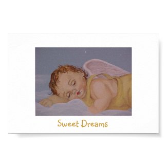 Baby Angel Sweet Dreams Print print