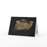 Baby Angel Wings Sleeping in Hand Greeting Card
