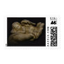 Baby Angel Wings Sleeping in Hand Postage Stamps