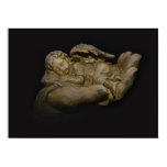 Baby Angel Wings Sleeping in Hand Posters