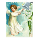 Baby Angel With Blue Bell Post Cards