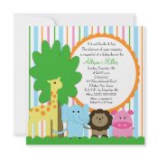 Baby Animal Baby Shower invitation