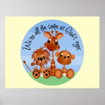 Baby Animal Wall Decor Poster