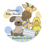 Baby Animals Baby Shower Sticker
