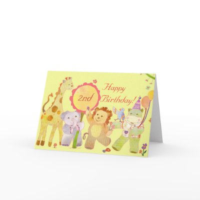 Baby Animals: Birthday Card for Children by daphne1024