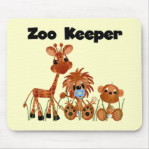 Baby Animals Zoo Keeper Tshirts and Gifts Mouse Pads