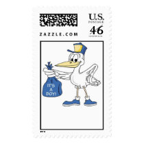 Baby Announcement: Boy postage by coilcorner Baby Announcement: Boy postage