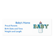BABY Announcement Cards business cards by sharpcreations BABY Announcement Cards business cards