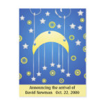 Baby Announcement:  Give Him The Moon Post Card