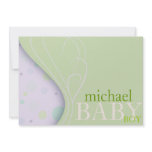 Baby Announcement Green