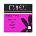 Baby Announcement: It's a Girl magnets by dtritsch6 Baby Announcement: It's a Girl magnets