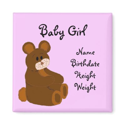 Baby Announcement Magnet by seashell2