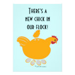 Baby announcement 'new chick in our flock'  Invita