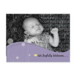 Baby Announcement postcard