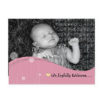 Baby Announcement postcard