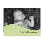 Baby Announcement postcard