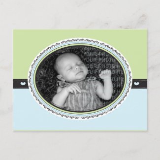 Baby Announcement postcard