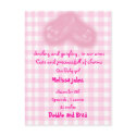 baby announcement postcard